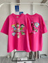 Cartoon Print Over-Size T-Shirts